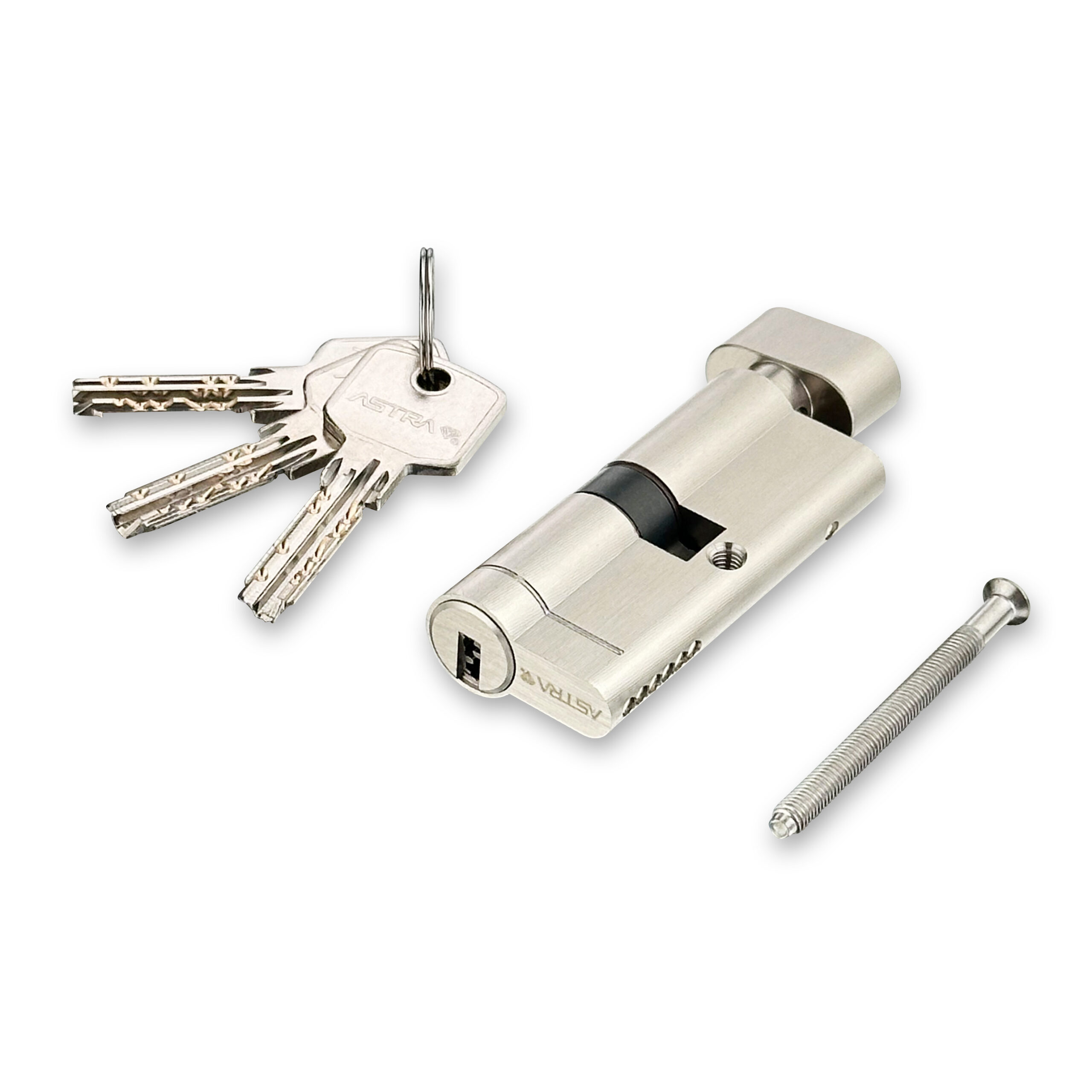 ASTRA Basic Euro Profile Cylinder Key & Key SATIN (6)