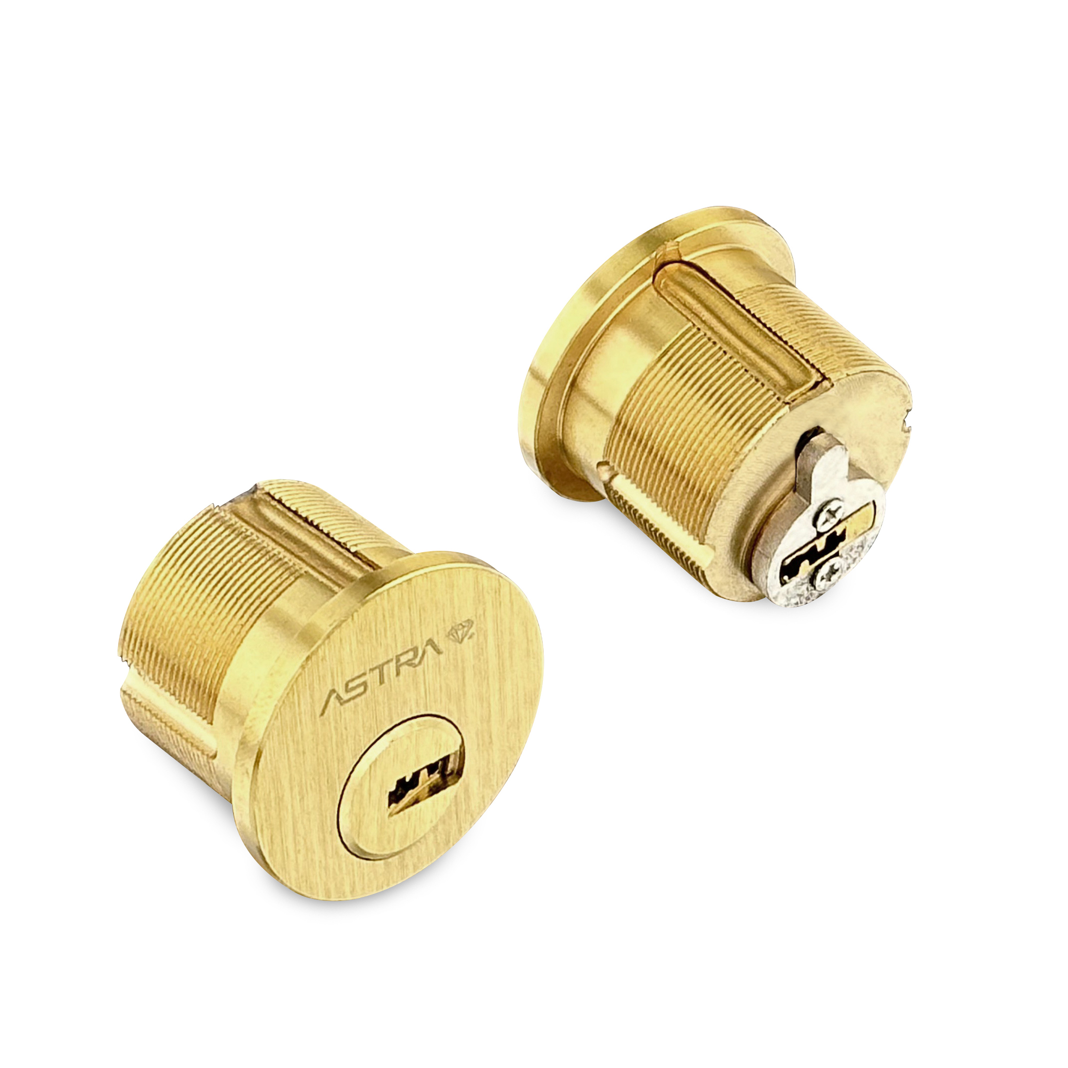 ASTRA Screw-in Cylinders Pair BRASS (2)